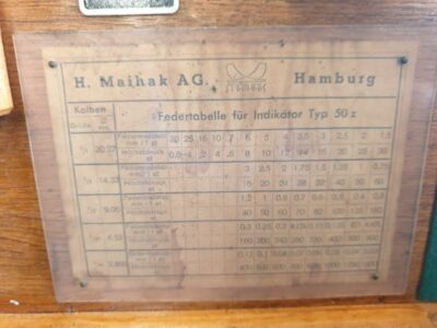H. MAIHAK HAMBURG (SPRING PRESSURE INDICATOR FOR DIESEL ENGINES) - Image 3