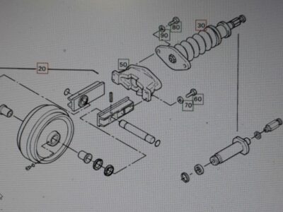 LIEBHERR 912LC LITRONIC, R912, R902, 942 LITRONIC (TRACK IDLER AND IDLER TENSION SPRING) - Image 4