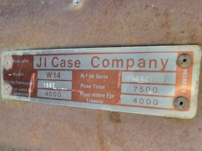 CASE W14 (PARTS / DEMOLITION) CASE W14 (PARTS / DEMOLITION)