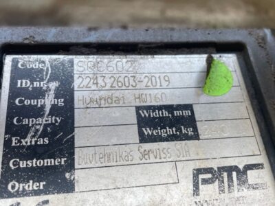 ATTACHE RAPIDE HYDRAULIQUE PMC NTP10 POUR MACHINES DE 12 - 18 TN (HYUNDAI HW160) ATTACHE RAPIDE HYDRAULIQUE PMC NTP10 POUR MACHINES DE 12 - 18 TN (HYUNDAI HW160)